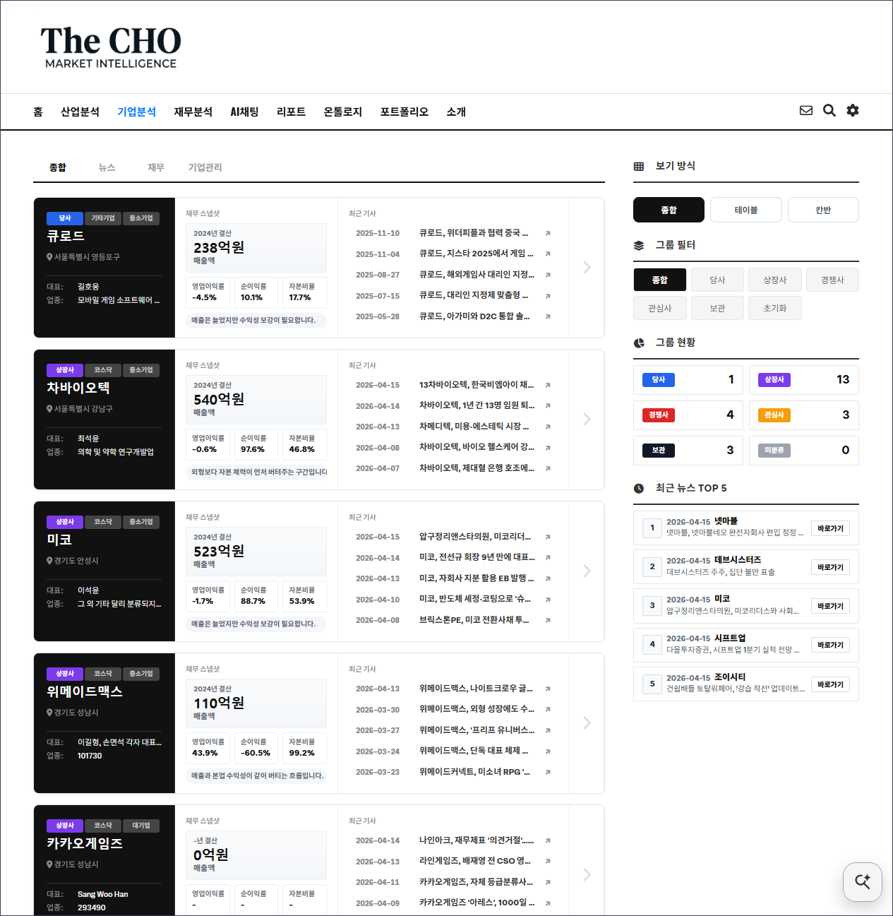 종합분석 화면 캡처 1